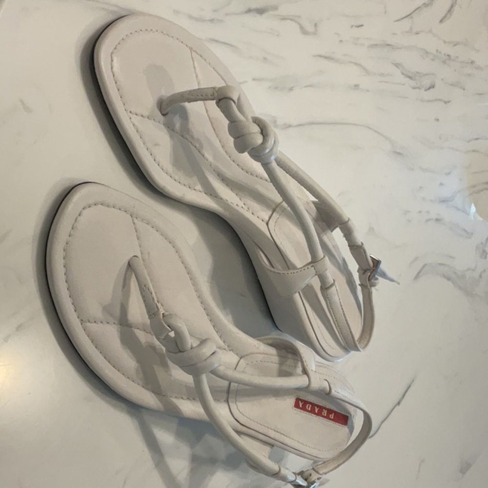 Prada Women's Cream Sandals